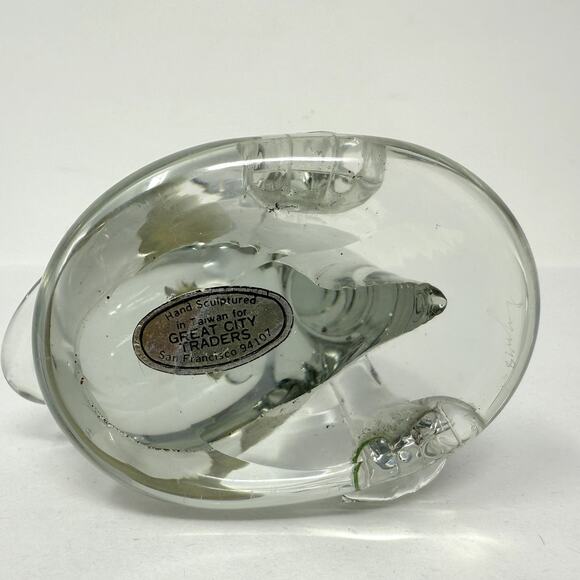 Great City Traders Glass Seal Ball Figure Hand Sculpted Sign Lyn 78 Paperweight - Picture 12 of 13